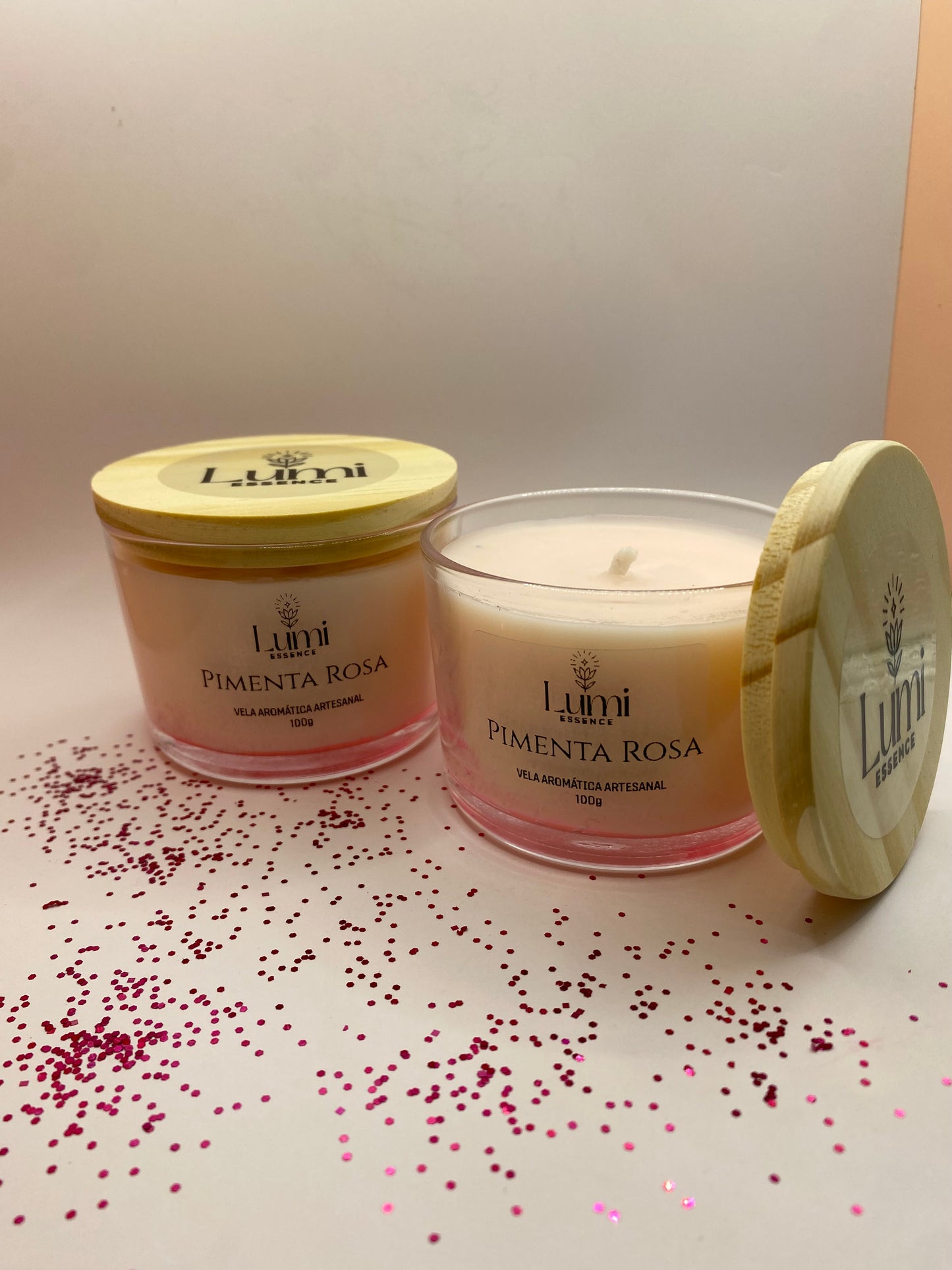Vela Aromática Artesanal - Pimenta Rosa