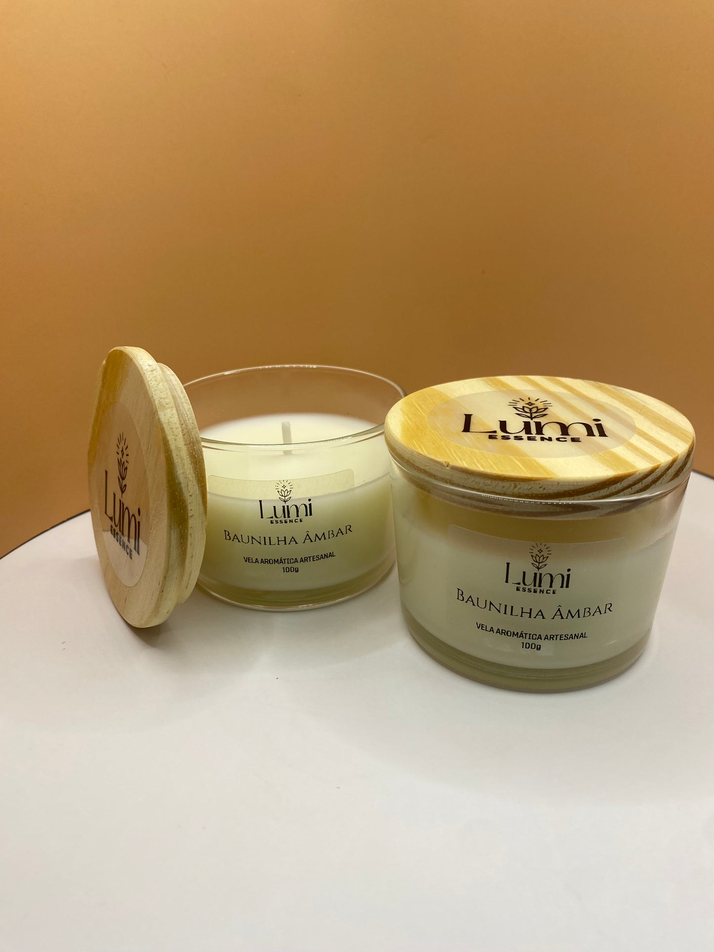 Vela Aromática Artesanal - Baunilha Ambar
