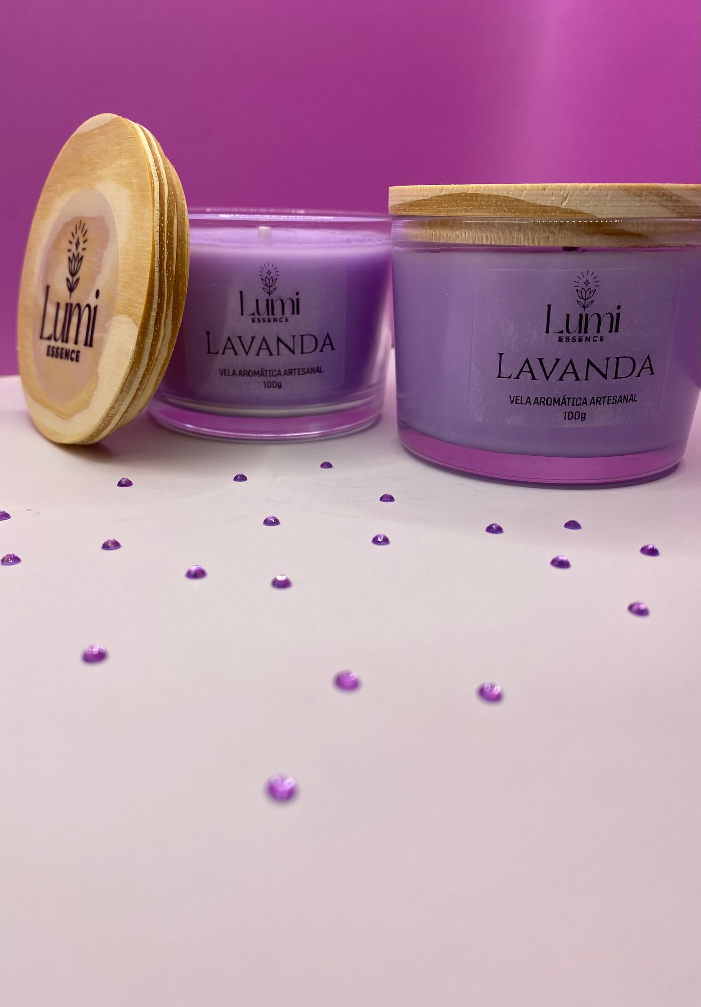 Vela Aromática Artesanal - Lavanda