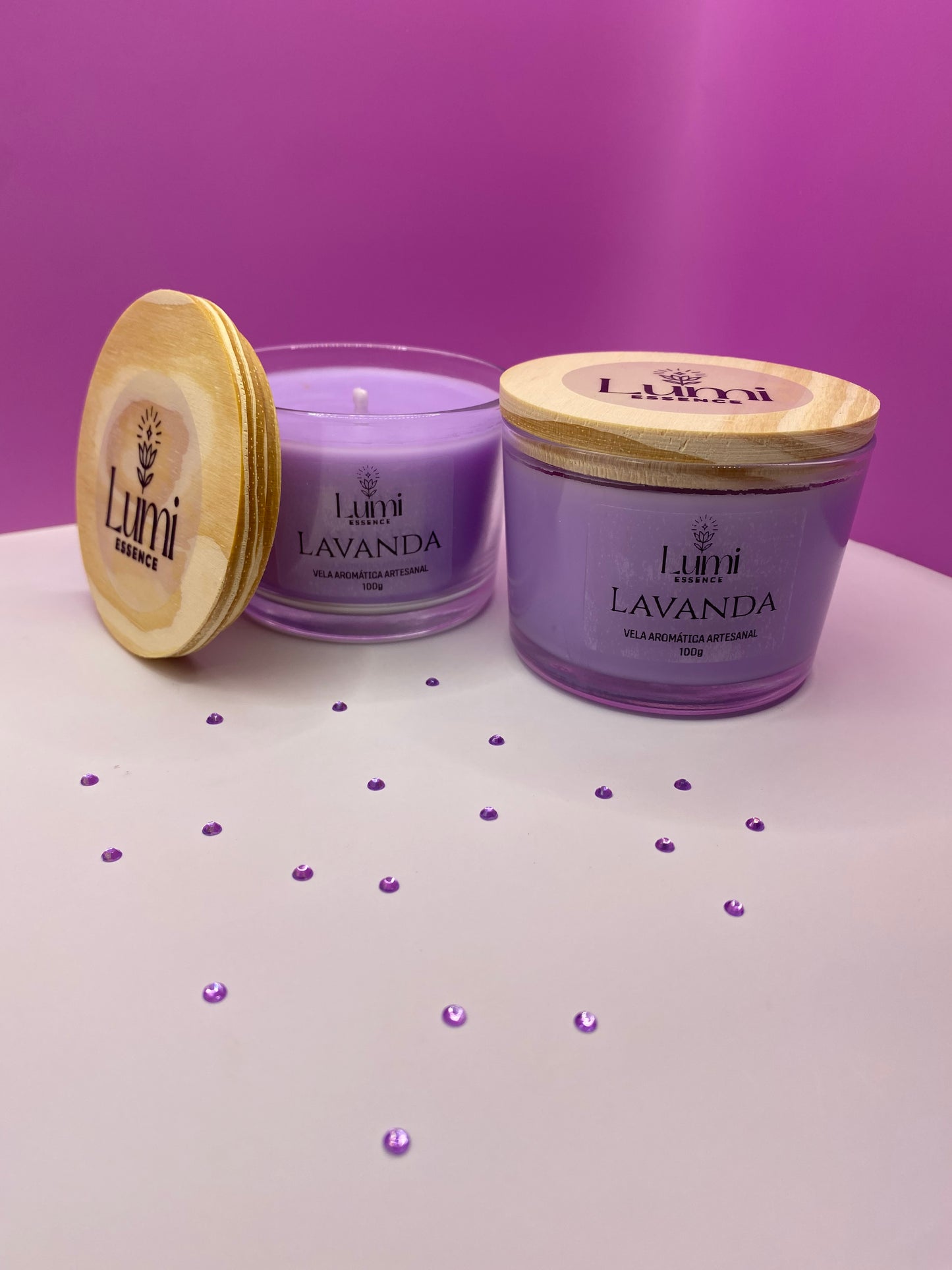 Vela Aromática Artesanal - Lavanda