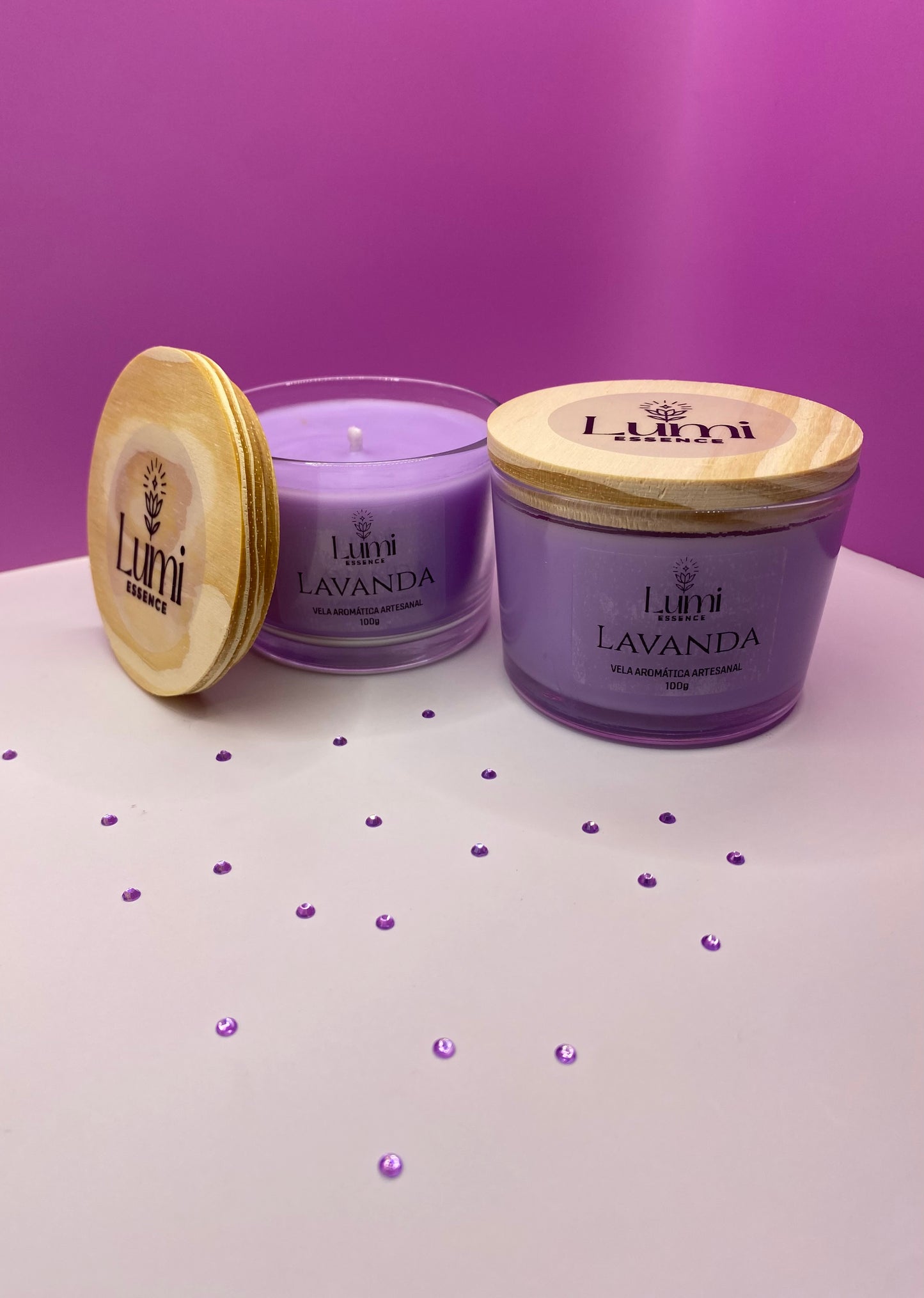 Vela Aromática Artesanal - Lavanda