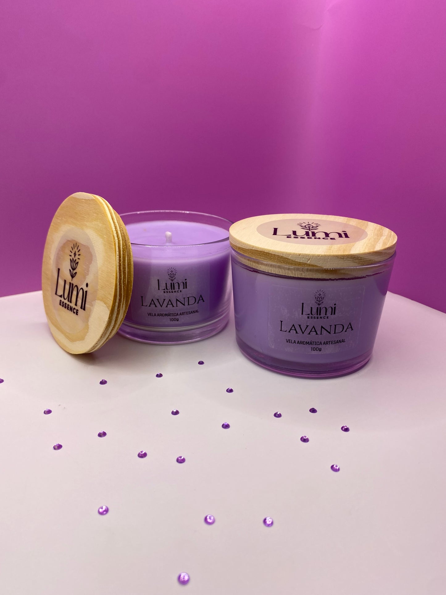 Vela Aromática Artesanal - Lavanda