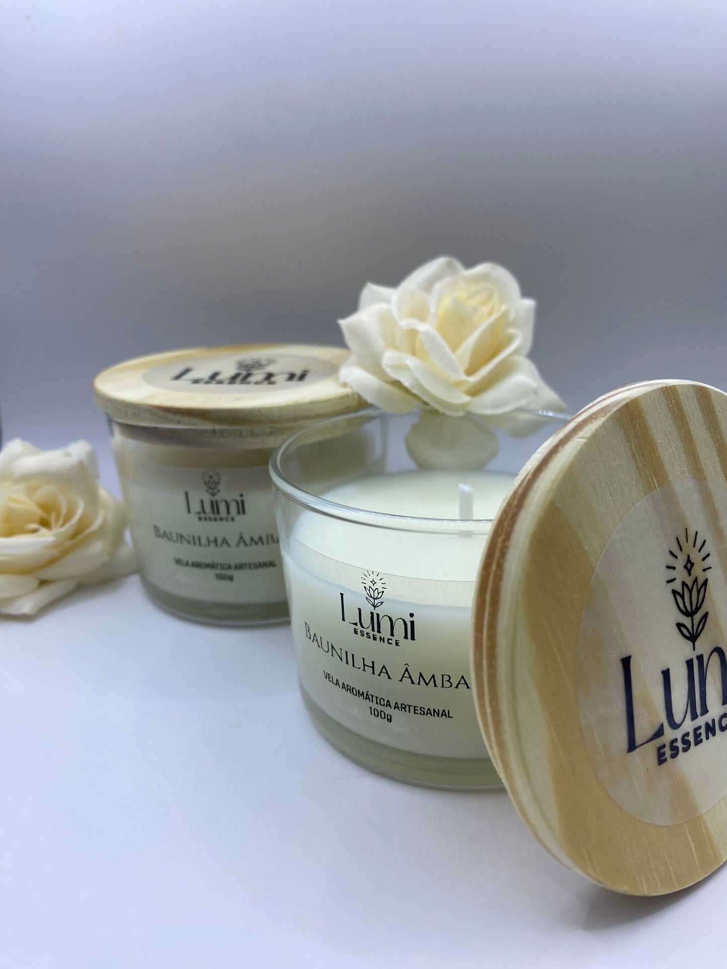 Vela Aromática Artesanal - Baunilha Ambar
