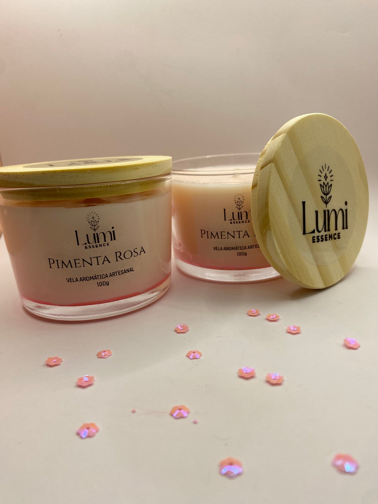 Vela Aromática Artesanal - Pimenta Rosa