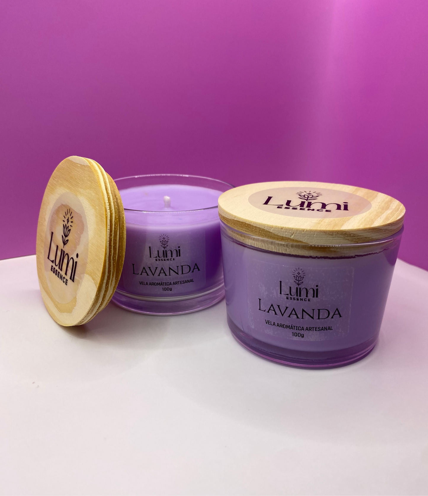Vela Aromática Artesanal - Lavanda