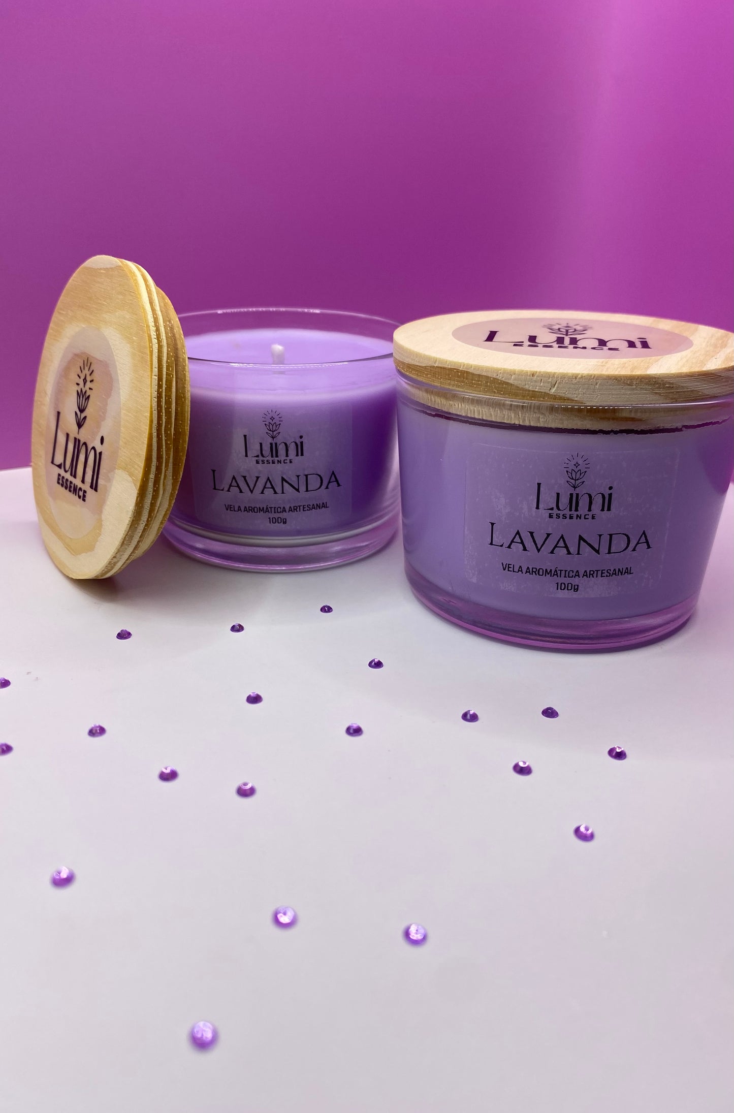 Vela Aromática Artesanal - Lavanda