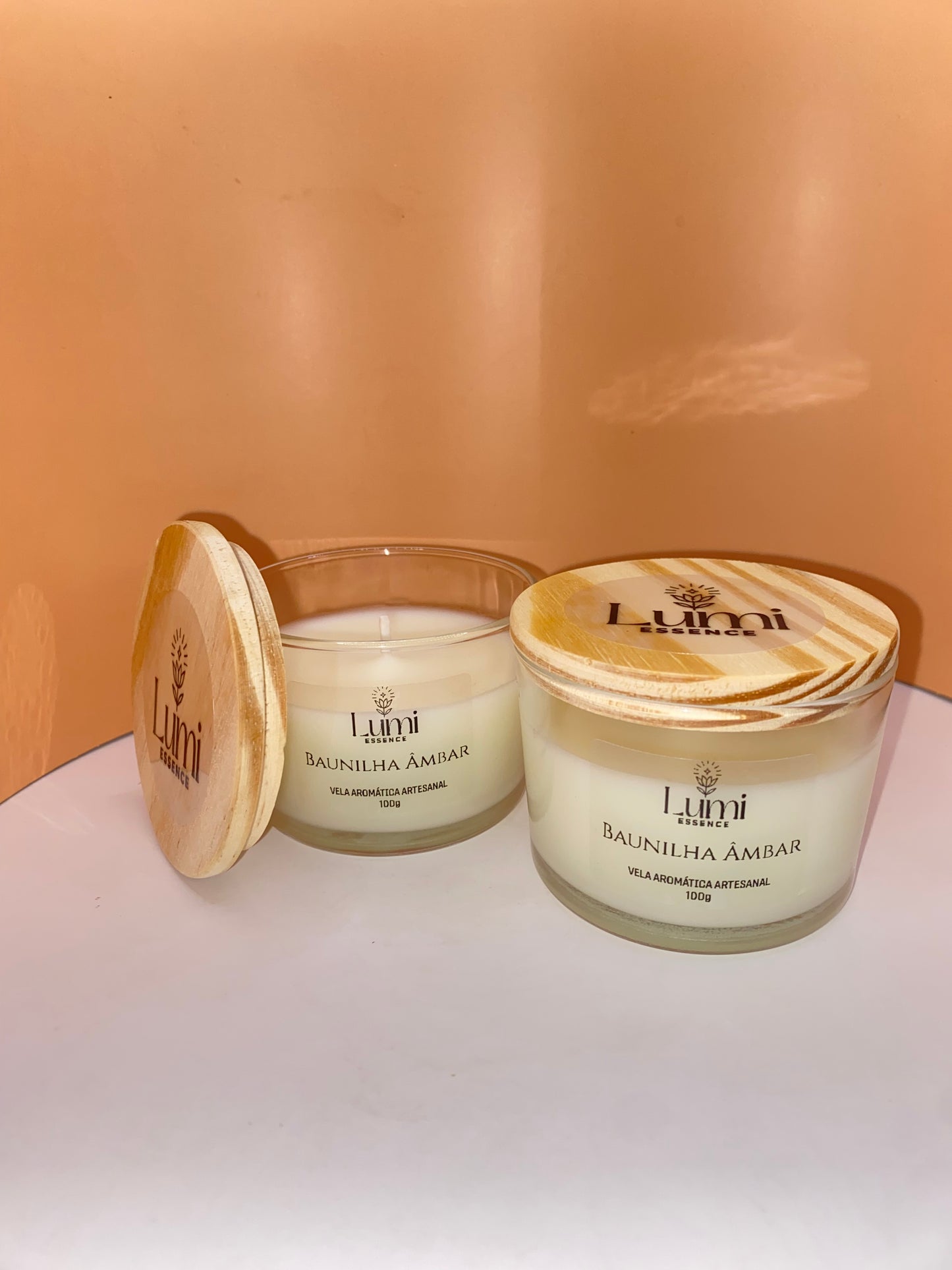 Vela Aromática Artesanal - Baunilha Ambar
