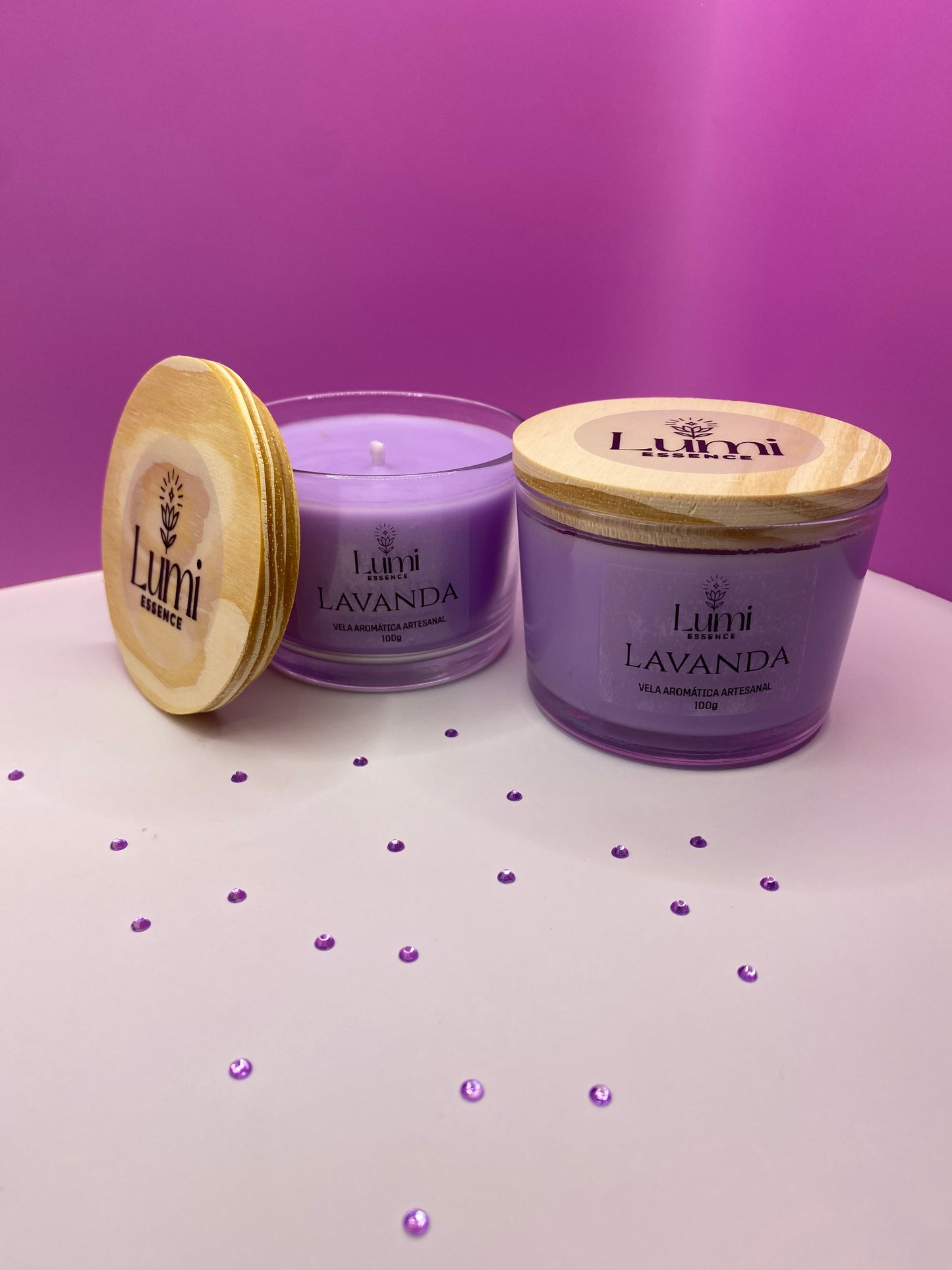 Vela Aromática Artesanal - Lavanda