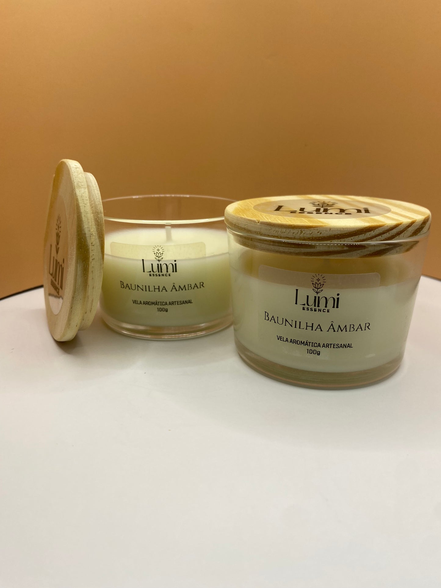 Vela Aromática Artesanal - Baunilha Ambar