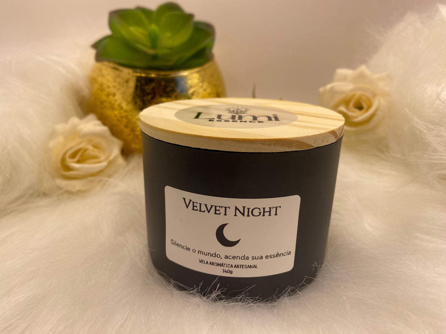 Vela Aromática Artesanal - Linha Signature - Velvet Night - 140g