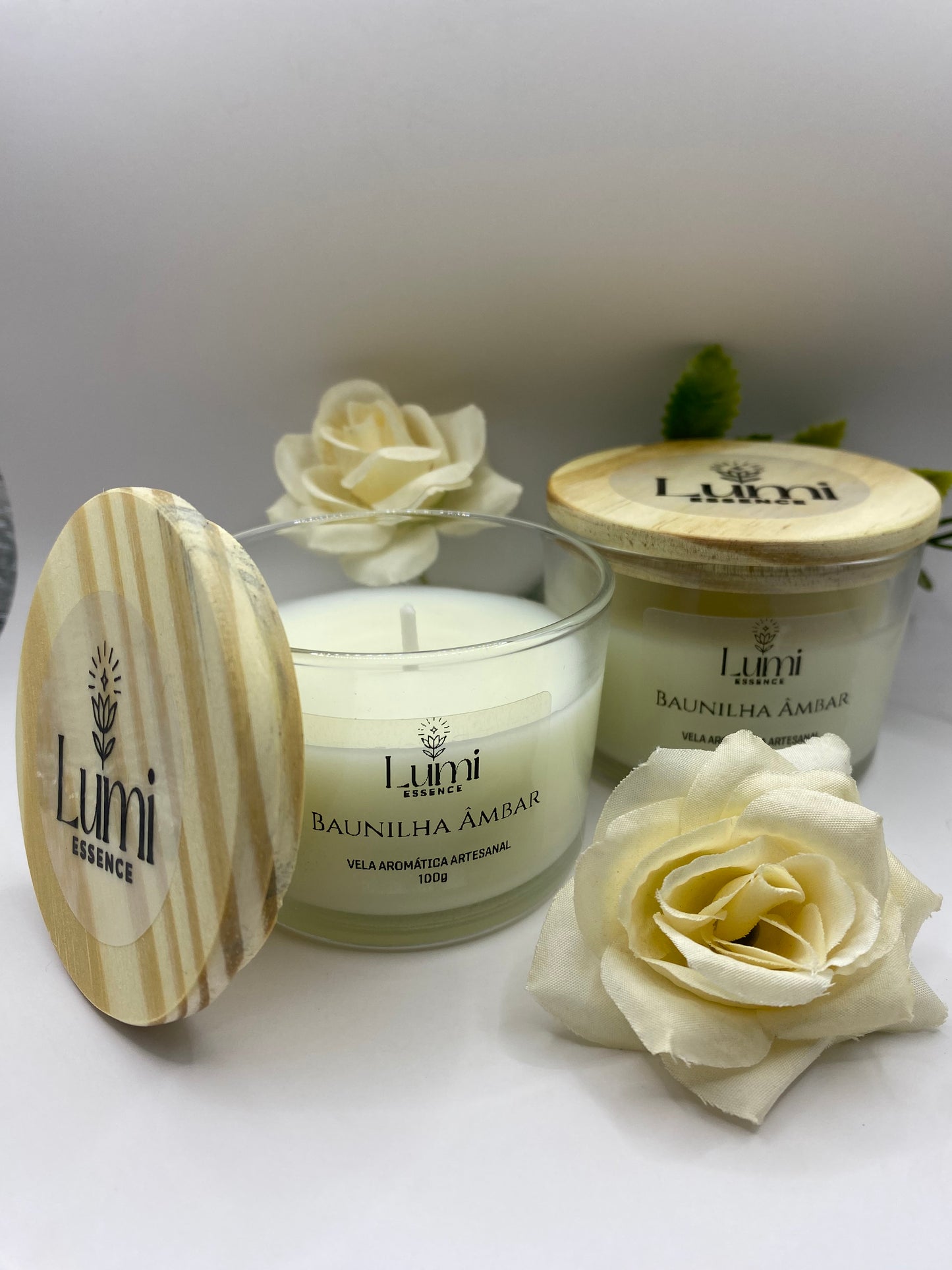 Vela Aromática Artesanal - Baunilha Ambar