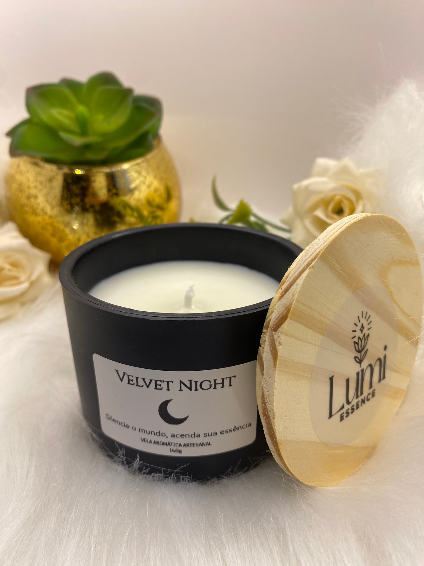 Vela Aromática Artesanal - Linha Signature - Velvet Night - 140g