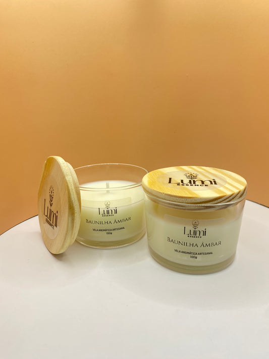 Vela Aromática Artesanal - Baunilha Ambar